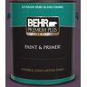 BEHR PREMIUM PLUS 1 gal. #T11-3 Strike a Pose Semi-Gloss Enamel Exterior Paint & Primer