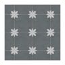 Flower Gray 9 in. x 9 in. Vinyl Peel and Stick Backsplash Stone Composite Wall and Floor Tile (9.12 sq. ft./Case)