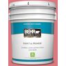 BEHR PREMIUM PLUS 5 gal. #P160-4 Juicy Details Satin Enamel Low Odor Interior Paint & Primer