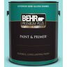 BEHR PREMIUM PLUS 1 gal. #CE-02 Mermaid Tears Semi-Gloss Enamel Exterior Paint & Primer