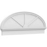 Ekena Millwork 2-3/4 in. x 56 in. x 20-7/8 in. Elliptical 3-Spoke Architectural Grade PVC Combination Pediment Moulding