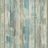 RoomMates Blue Distressed Wood Vinyl Peel & Stick Wallpaper Roll (Covers 28.18 Sq. Ft.)