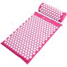 PROSOURCEFIT Pink 25 in. x 15.75 in. Acupressure Mat and Pillow Set for Back/Neck Pain Relief and Muscle Relaxation (2.73 sq. ft.)