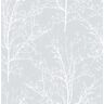 NextWall Tree Branches Daydream Gray Botanical Vinyl Peel & Stick Wallpaper Roll (Covers 30.75 Sq. Ft.)