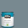 BEHR PREMIUM PLUS 1 gal. #N470-5 Norwegian Blue Satin Enamel Low Odor Interior Paint & Primer