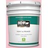 BEHR PREMIUM PLUS 5 gal. #120B-4 Old Fashioned Pink Semi-Gloss Enamel Low Odor Interior Paint & Primer