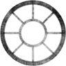 Ekena Millwork 1 in. x 30 in. x 30 in. Grace Architectural Grade PVC Peirced Ceiling Medallion