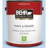 BEHR PREMIUM PLUS 1 gal. #570A-3 Pacific Panorama Flat Low Odor Interior Paint & Primer