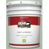 BEHR PREMIUM PLUS 5 gal. #S400-4 Azalea Leaf Flat Low Odor Interior Paint & Primer