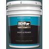 BEHR PREMIUM PLUS 5 gal. #ECC-14-3 Otter Creek Satin Enamel Exterior Paint & Primer