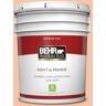 BEHR PREMIUM PLUS 5 gal. #240C-3 Peach Damask Flat Low Odor Interior Paint & Primer