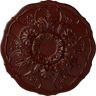 Ekena Millwork 22-1/2" x 1-1/2" Cornelia Urethane Ceiling Medallion (Fits Canopies upto 4"), Brushed Mahogany