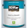 BEHR PREMIUM PLUS 1 gal. #560E-3 Silver Strand Satin Enamel Low Odor Interior Paint & Primer