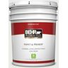 BEHR PREMIUM PLUS 5 gal. #N410-1 Silence Flat Low Odor Interior Paint & Primer