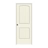 JELD-WEN 24 in. x 80 in. Santa Fe Vanilla Painted Right-Hand Smooth Solid Core Molded Composite MDF Single Prehung Interior Door