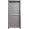 40 in. x 96 in. Right-Handed Gray Primed Steel Prehung Commercial Door Kit with Panic Device and 180 Minute Fire Rating