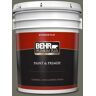 BEHR PREMIUM PLUS 5 gal. #N370-6 Gladiator Gray Flat Exterior Paint & Primer