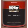 BEHR PREMIUM PLUS 1 qt. #MQ1-61 Upper Eastside Flat Exterior Paint & Primer