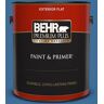 BEHR PREMIUM PLUS 1 gal. #M520-6 National Anthem Flat Exterior Paint & Primer