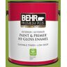 BEHR PREMIUM PLUS 1 gal. #T14-18 New Shoot Hi-Gloss Enamel Interior/Exterior Paint & Primer