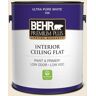 BEHR PREMIUM PLUS 1 gal. #PPL-51 Pale Chamois Ceiling Flat Interior Paint