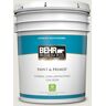 BEHR PREMIUM PLUS 5 gal. #790C-1 Irish Mist Satin Enamel Low Odor Interior Paint & Primer