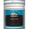 BEHR PREMIUM PLUS 5 gal. #N470-5 Norwegian Blue Satin Enamel Exterior Paint & Primer