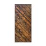 CALHOME Modern European Series 42 in. x 84 in. Pre Assembled Walnut Stained Solid Wood Interior Sliding Barn Door Slab