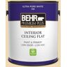 BEHR PREMIUM PLUS 1 gal. #340E-3 Bavarian Cream Ceiling Flat Interior Paint