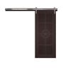 VeryCustom 42 in. x 84 in. The Trailblazer Sable Wood Sliding Barn Door with Hardware Kit in Stainless Steel