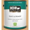 BEHR PREMIUM PLUS 1 gal. #PPU6-05 Cork Semi-Gloss Enamel Low Odor Interior Paint & Primer