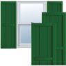 Ekena Millwork True Fit 16-1/8 in. x 70 in. PVC 3-Board Framed Board and Batten Shutters Pair in Viridian Green