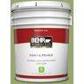 BEHR PREMIUM PLUS 5 gal. #MQ4-43 Green Plaza Flat Low Odor Interior Paint & Primer