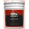 BEHR PREMIUM PLUS 5 gal. #170A-2 Strawberry Mousse Flat Exterior Paint & Primer