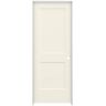 JELD-WEN 30 in. x 80 in. Monroe Vanilla Painted Left-Hand Smooth Solid Core Molded Composite MDF Single Prehung Interior Door