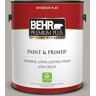 BEHR PREMIUM PLUS 1 gal. #T17-09 Laid Back Gray Flat Low Odor Interior Paint & Primer