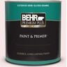 BEHR PREMIUM PLUS 1 qt. #RD-W01 Pink Prism Semi-Gloss Enamel Exterior Paint & Primer