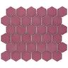 Merola Tile Tribeca 2 in. Hex Glossy Blush 11-1/8 in. x 12-5/8 in. Porcelain Mosaic Tile (10.0 sq. ft./Case)