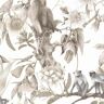 Patton Beige, Sepia and Taupe Lemur and Monkeys Vinyl Wallpaper