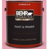 BEHR PREMIUM PLUS 1 gal. #P140-3 Love at First Sight Flat Exterior Paint & Primer