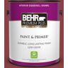 BEHR PREMIUM PLUS 1 gal. #BIC-34 Winning Red Eggshell Enamel Low Odor Interior Paint & Primer