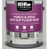 BEHR PREMIUM 1 gal. #SC-365 Cape Cod Gray Textured Low-Lustre Enamel Interior/Exterior Porch and Patio Anti-Slip Floor Paint