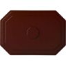 Ekena Millwork 25-1/4" W x 17-1/4" H x 1-3/4" Felix Urethane Ceiling Medallion, Brushed Mahogany