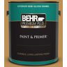 BEHR PREMIUM PLUS 1 gal. #MQ4-7 Radiance Semi-Gloss Enamel Exterior Paint & Primer