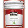 BEHR PREMIUM PLUS 5 gal. #MQ4-35 Torch Red Flat Low Odor Interior Paint & Primer