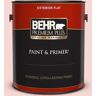 BEHR PREMIUM PLUS 1 gal. #M160-1 Cupcake Pink Flat Exterior Paint & Primer