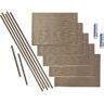 Fasade Ripple 18 in. x 24 in. Argent Bronze Vinyl Decorative Wall Tile Backsplash 15 sq. ft. Kit