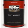 BEHR PREMIUM PLUS 1 gal. #W-D-600 Bridal Veil Flat Exterior Paint & Primer