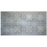 Global Specialty Products Dimensions 2 ft. x 4 ft. Glue Up Tin Ceiling Tile in Metallic Nickel