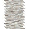 EMSER TILE Feature Multi 12.01 in. x 17.99 in. Splitface Marble Mosaic Tile- ( 1.5 sq ft. -1 Each)